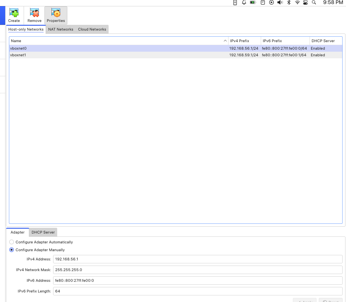 Creating a Host-Only Network